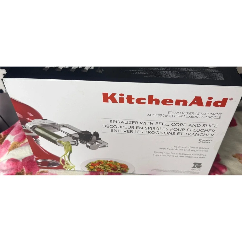 KitchenAid KSM1APC Spiralizer Plus Peel Core and Slice Stand Mixer Attachment